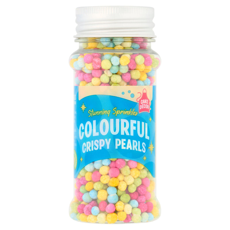 Cake Decor Colourful Pearls edible sugar sprinkles 35g - British product