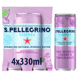 San Pellegrino Essenza sparkling water cherry pomegranate 4x330ml, imported from the UK