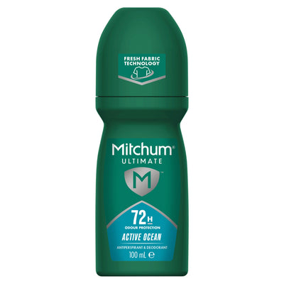 Sainsburys Mitchum Ultimate Active Ocean Antiperspirant Roll On Deodorant 100ml- Buy online at McGrocer