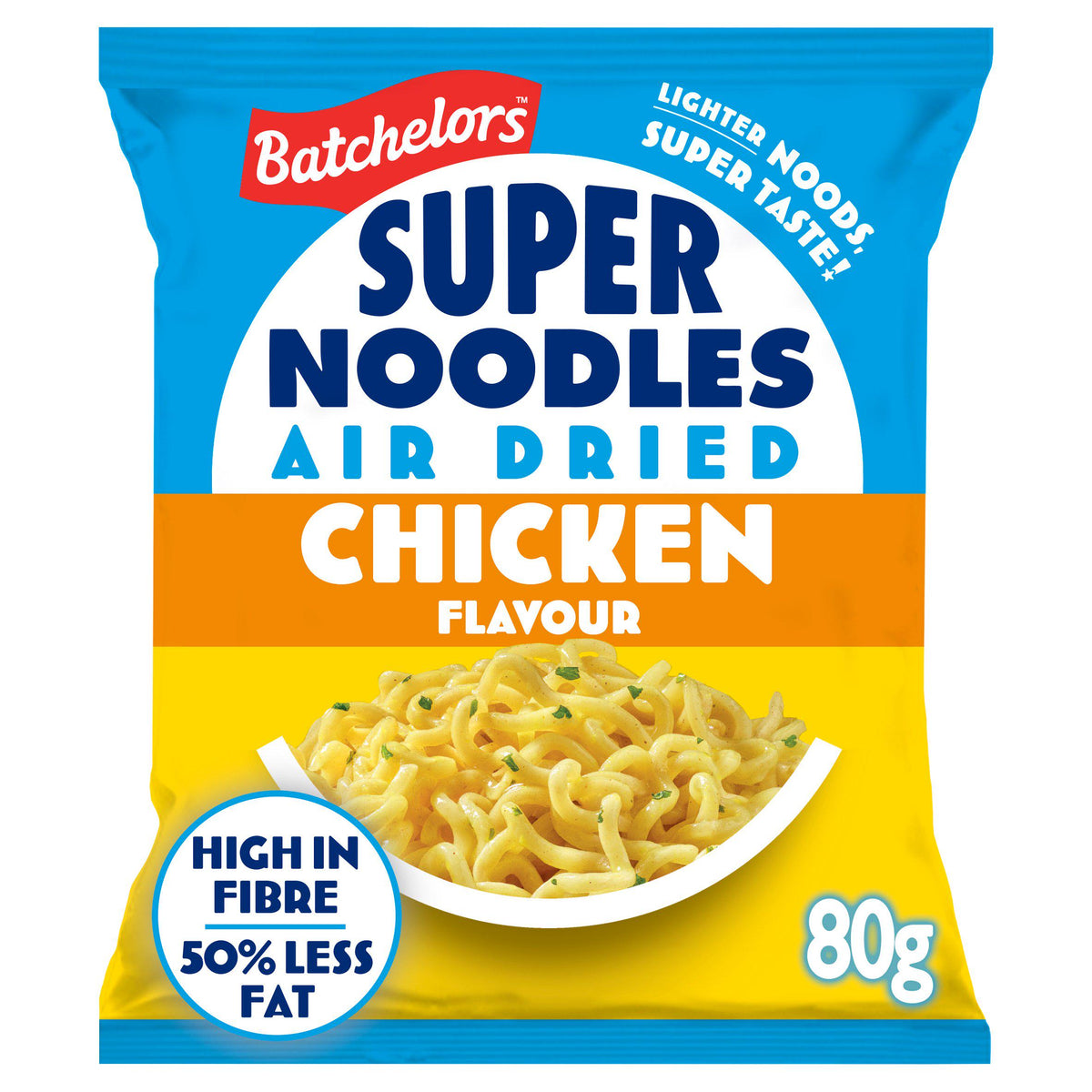 Batchelors instant noodles chicken flavour 80g, imported from the UK