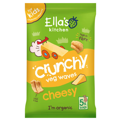 Sainsburys Ella's Kitchen Organic Crunchy Cheesy Pea Crisps Kids Snack Multipack 3+ Years 5x10g- Buy online at McGrocer