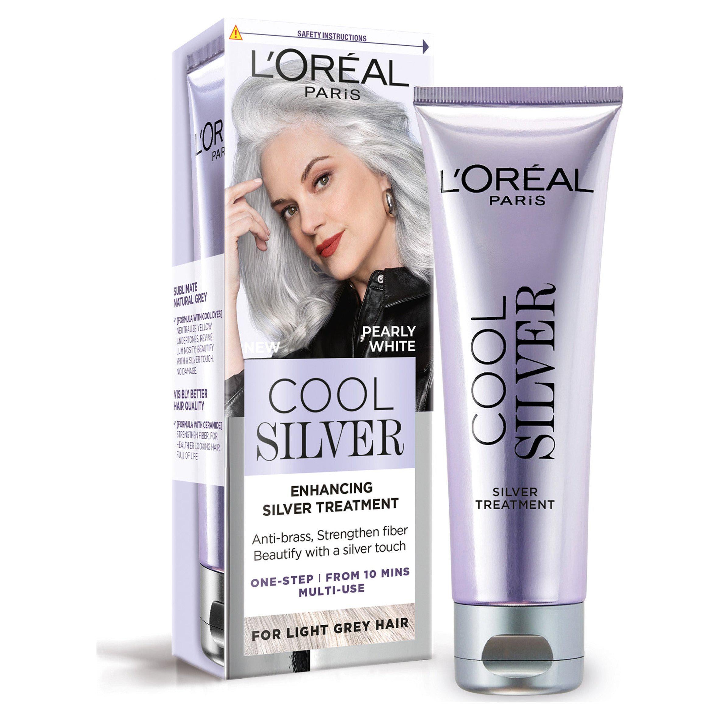 L'Oréal Paris Cool Silver Pearly White hair colour - British product