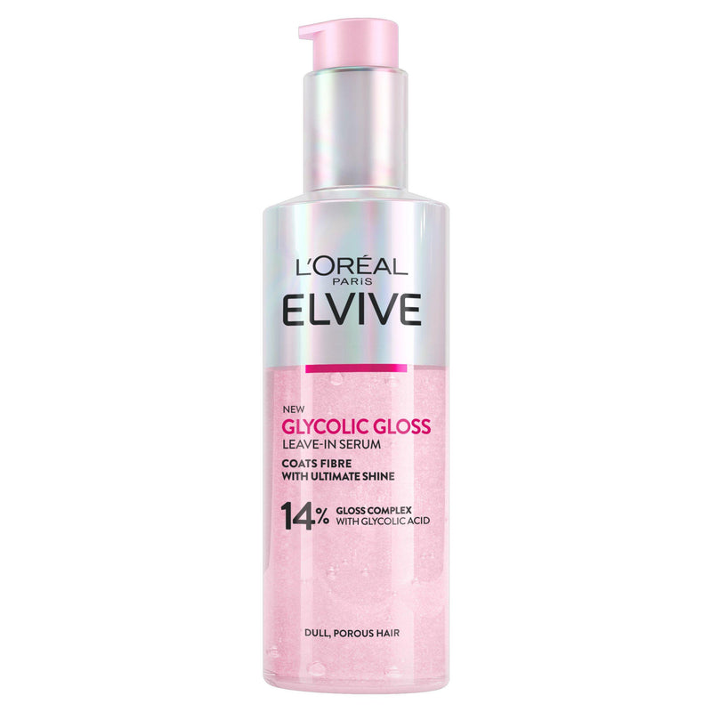 L'Oréal Paris Glycolic Gloss leave-in hair serum 150ml (British brand)