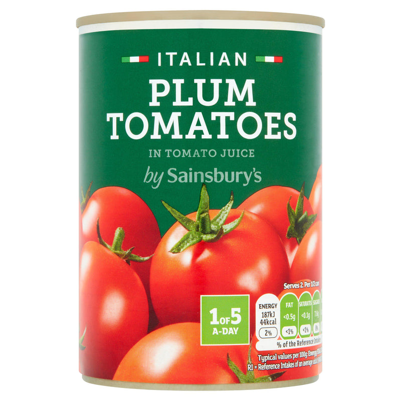 Sainsbury's Italian plum tomatoes 400g - British product