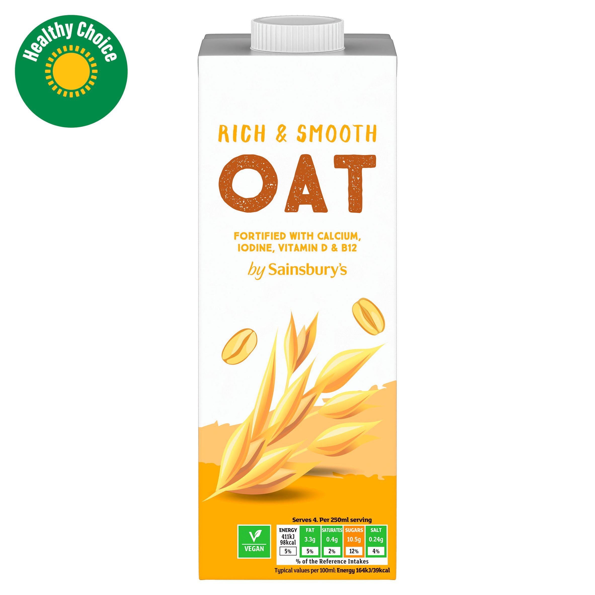 Sainsbury's Long Life Oat Drink 1L (British brand)