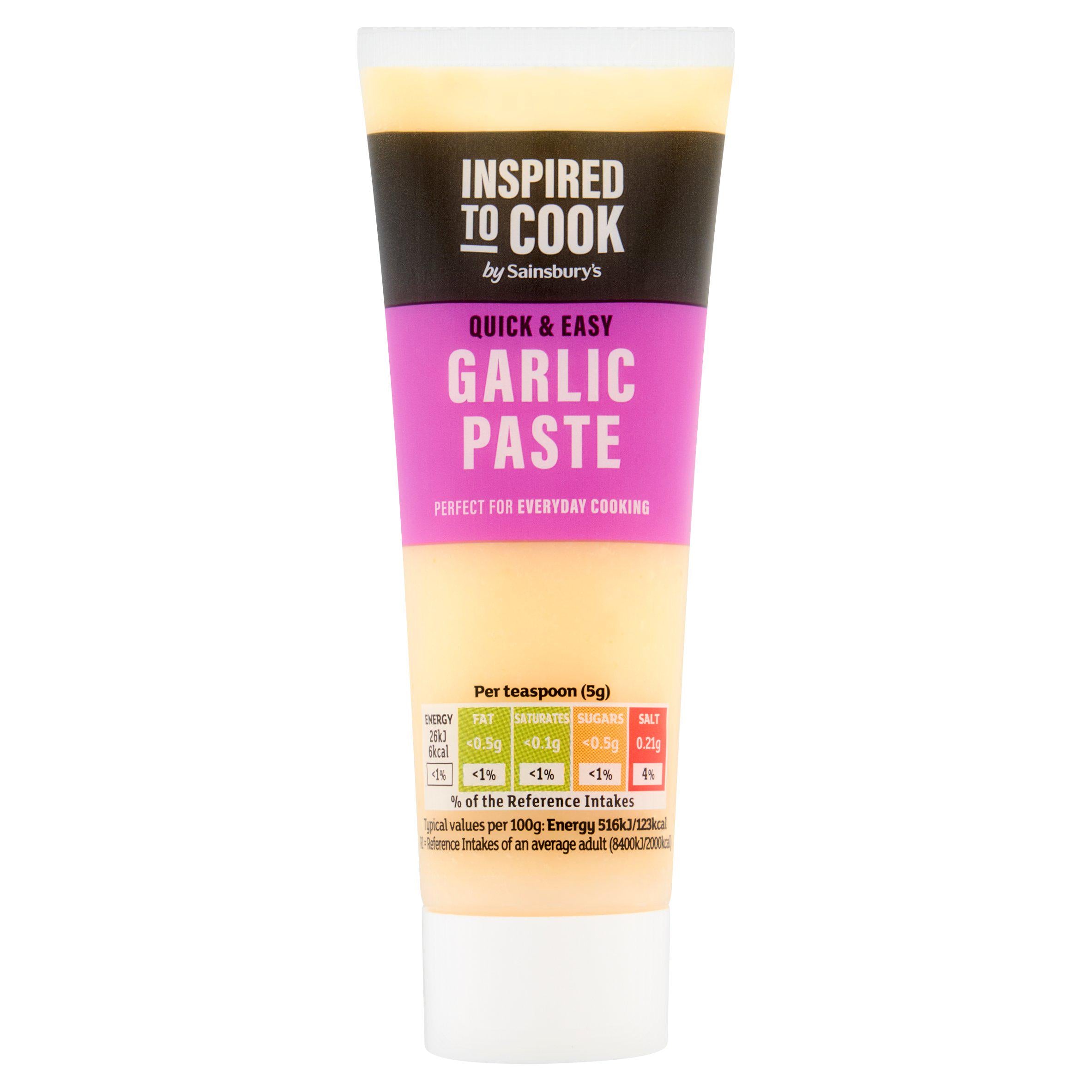 Sainsbury's garlic paste 75g, imported from the UK