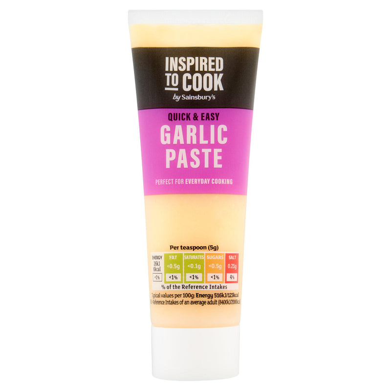 Sainsbury's garlic paste 75g, imported from the UK