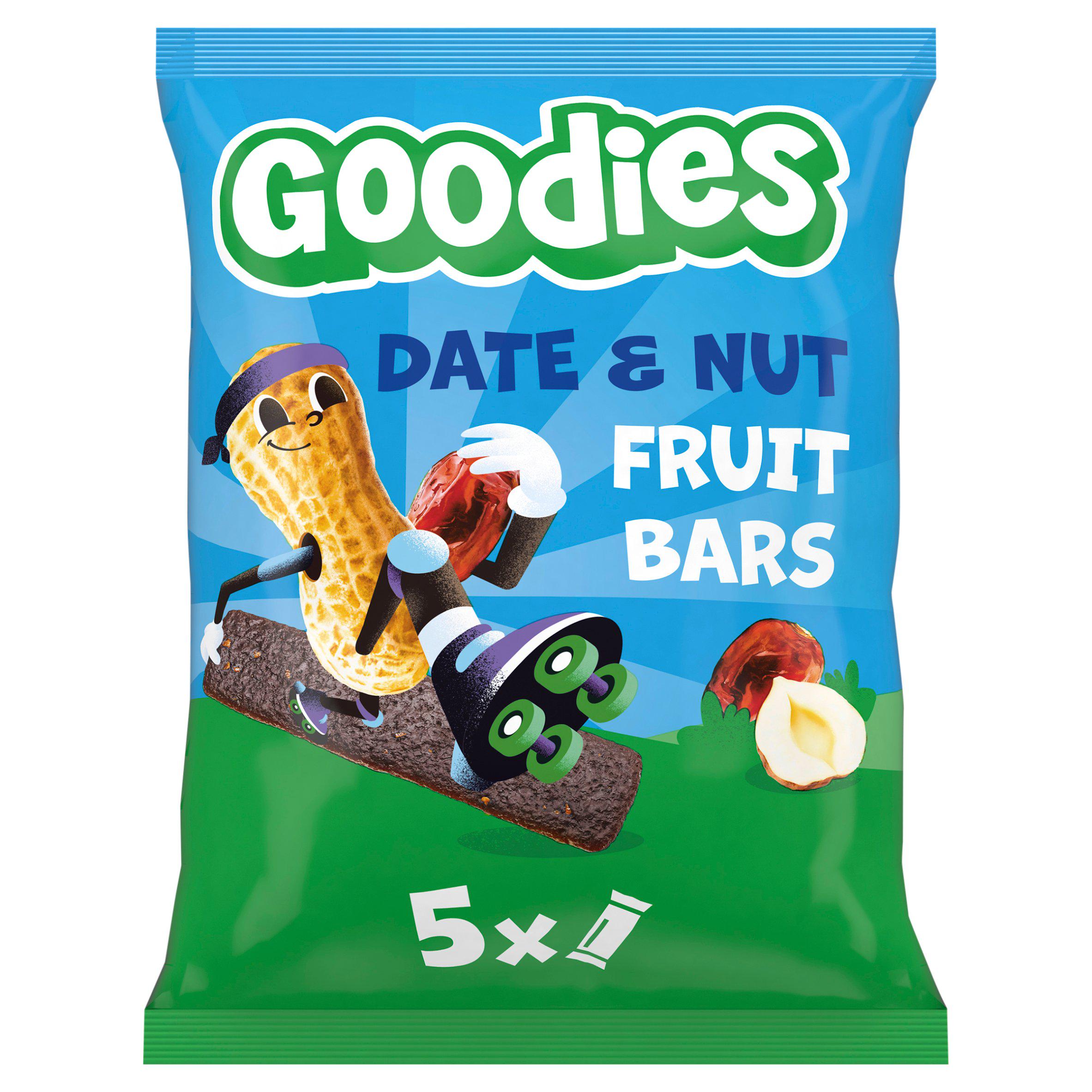 Goodies date and nut bars multipack 5x20g, UK version