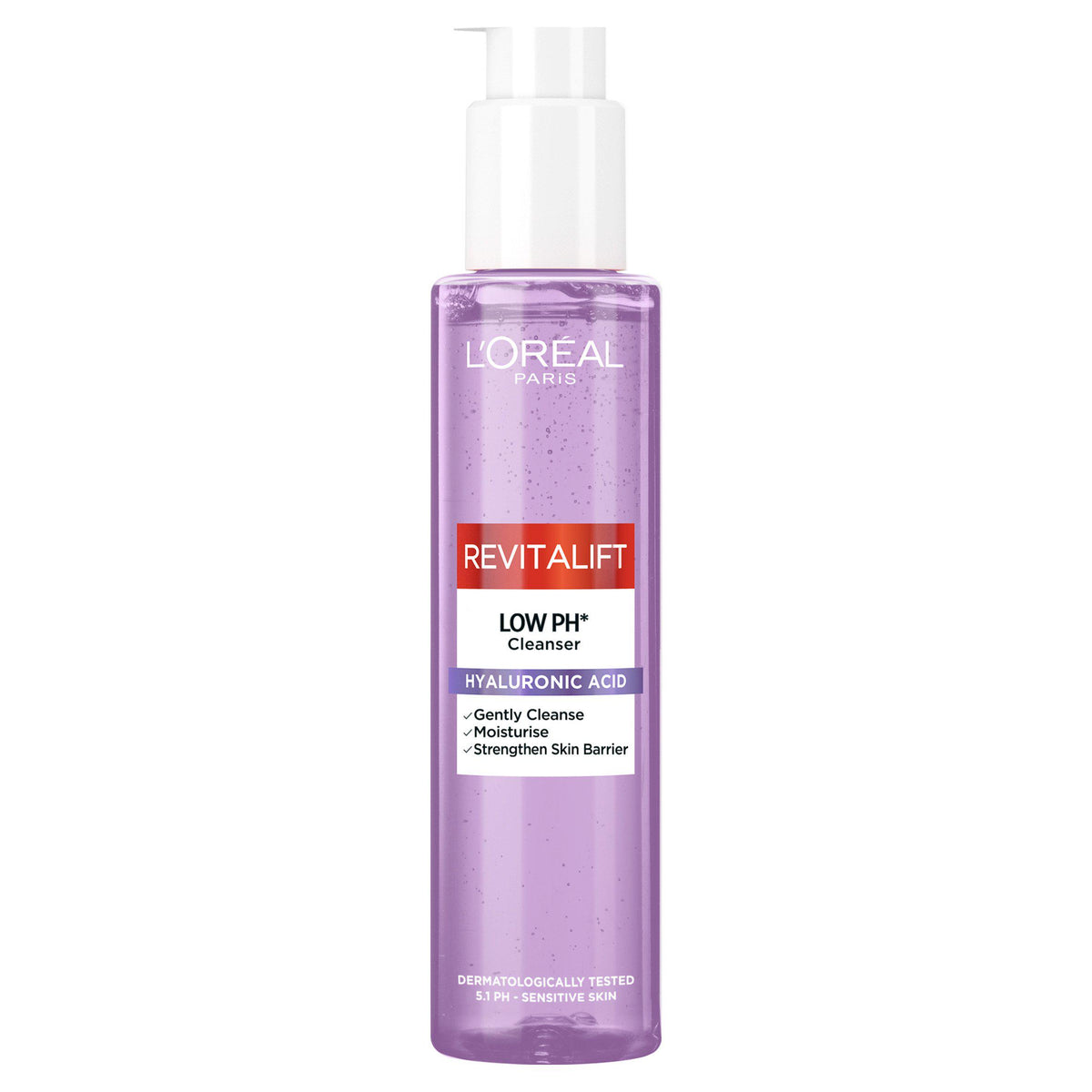 L'Oréal Paris Revitalift smoothing cleanser with hyaluronic acid, imported from the UK