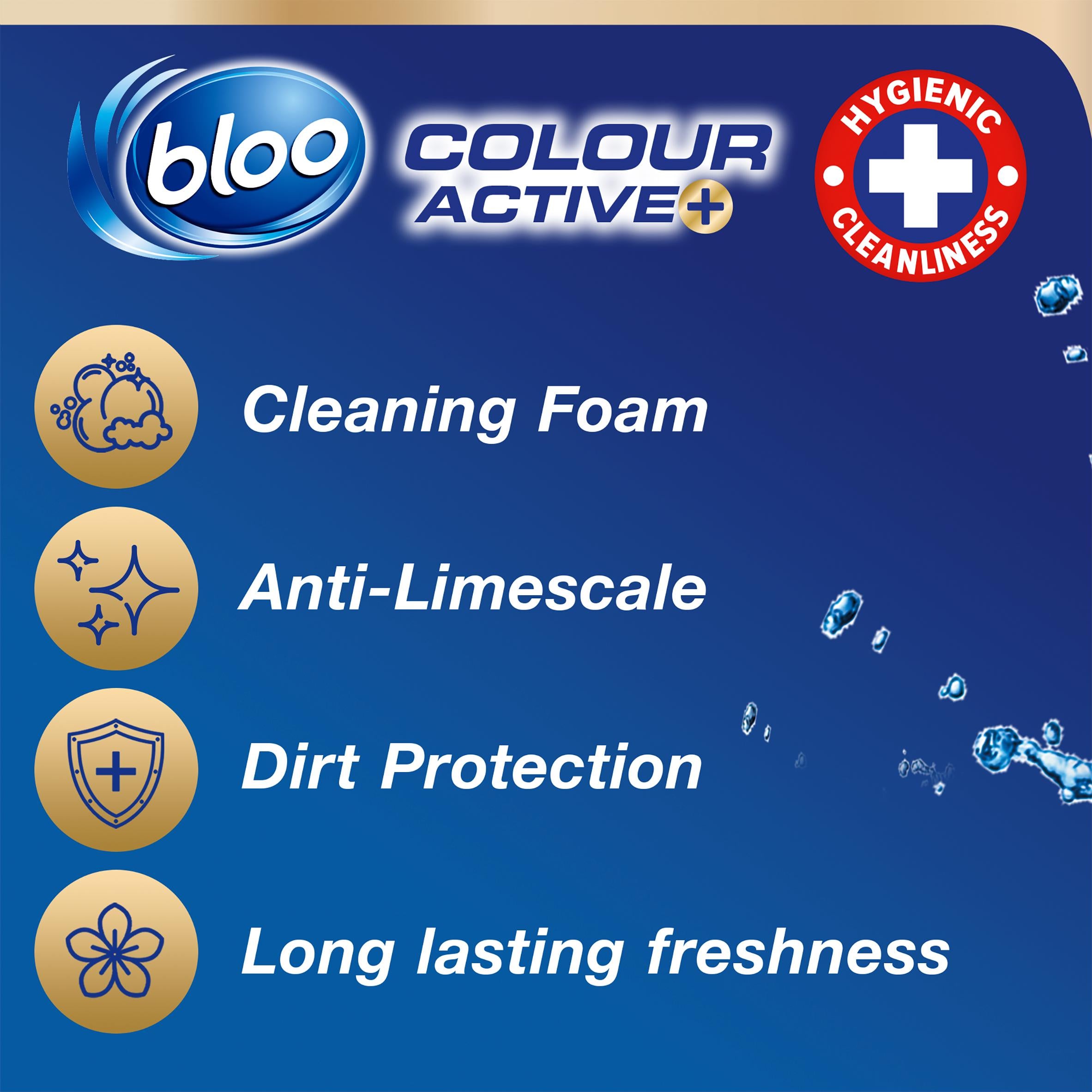 Bloo toilet rim block bleach 50g, UK version