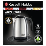 Russell Hobbs Adventure stainless steel kettle 1.7 Litres, imported from the UK