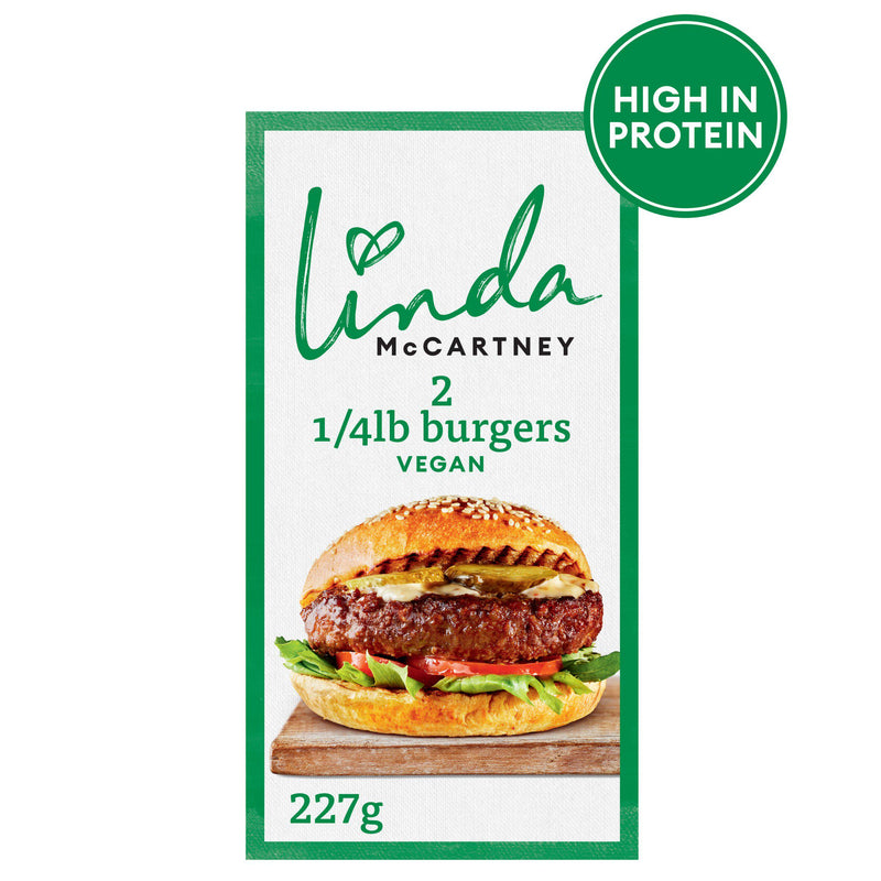 Linda McCartney vegan burger x2 227g, UK version