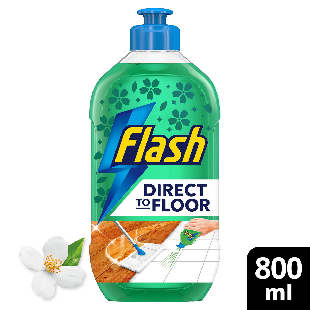 Flash floor cleaner Flower Garden 800ml, imported from the UK