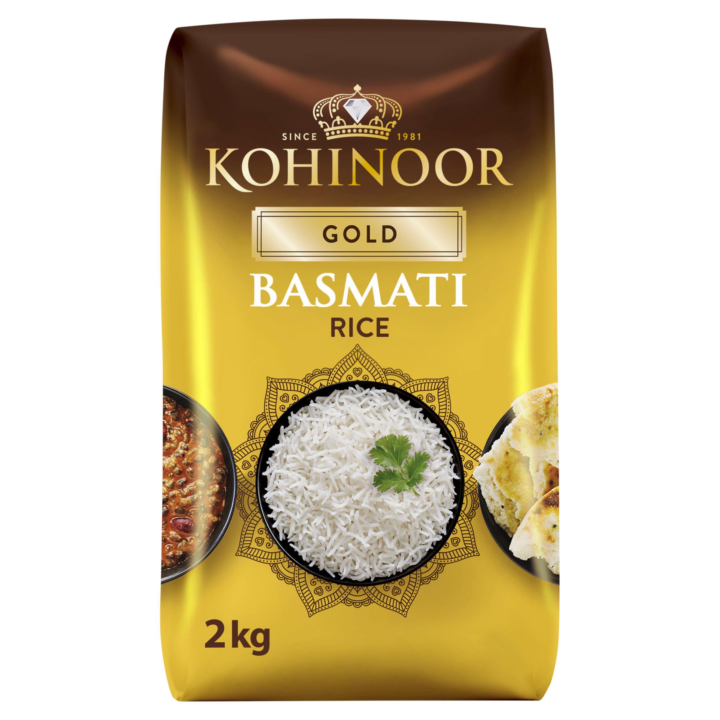 Kohinoor Gold Basmati Rice 2kg, UK version