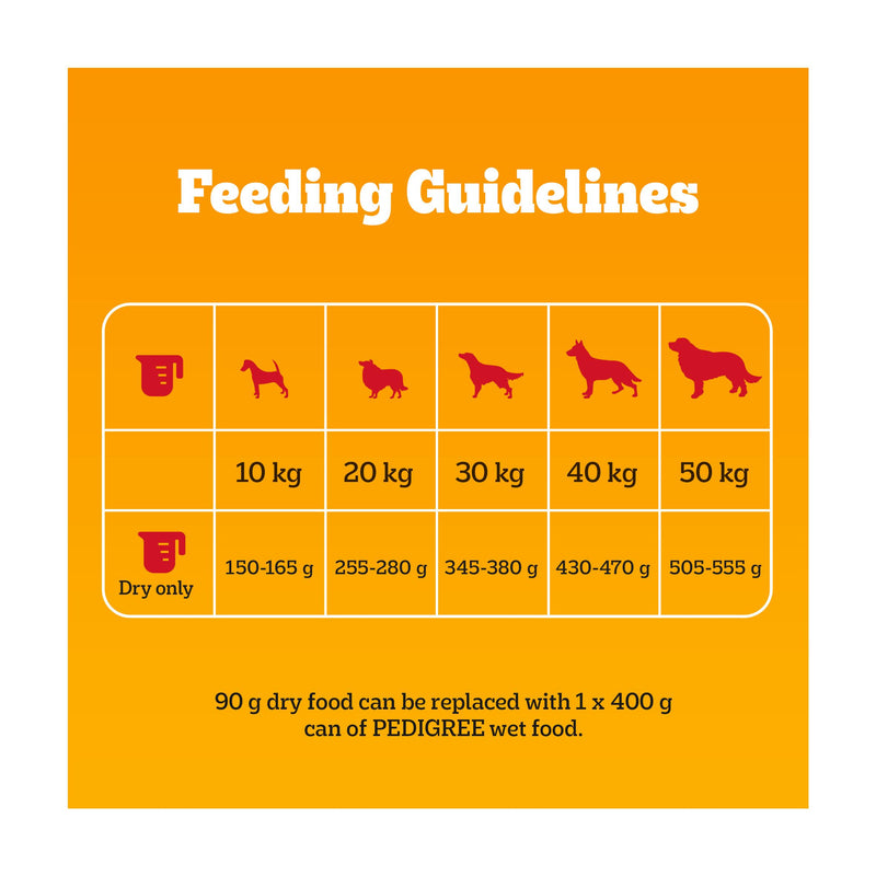 Pedigree dry dog food poultry and vegetables 1.4kg, UK version