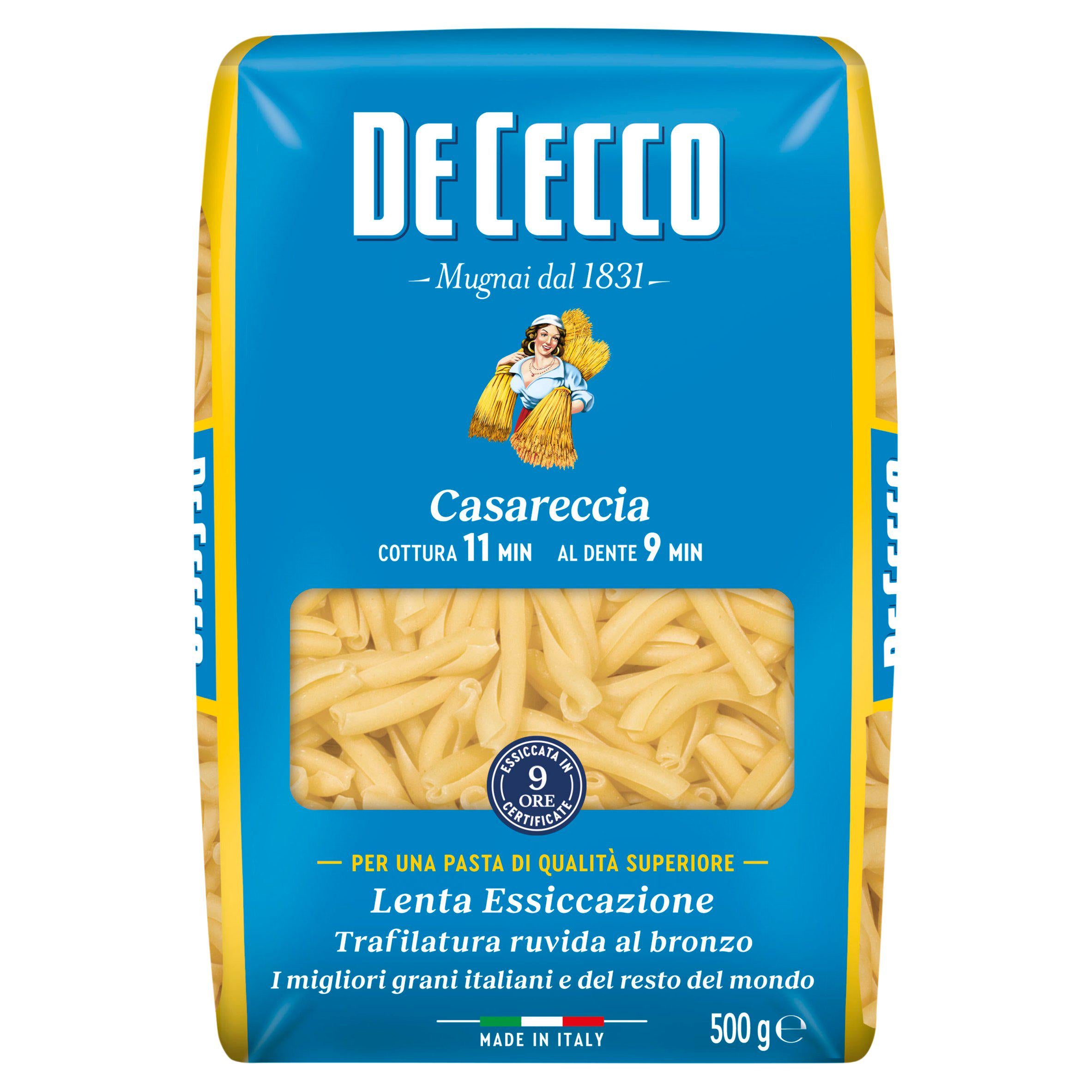 De Cecco Casareccia pasta 500g, UK version