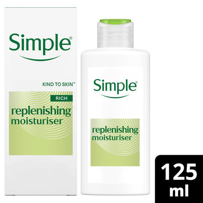 Sainsburys Simple Kind To Skin Replenishing Rich Face Moisturiser for Dry Skin 125ml- Buy online at McGrocer