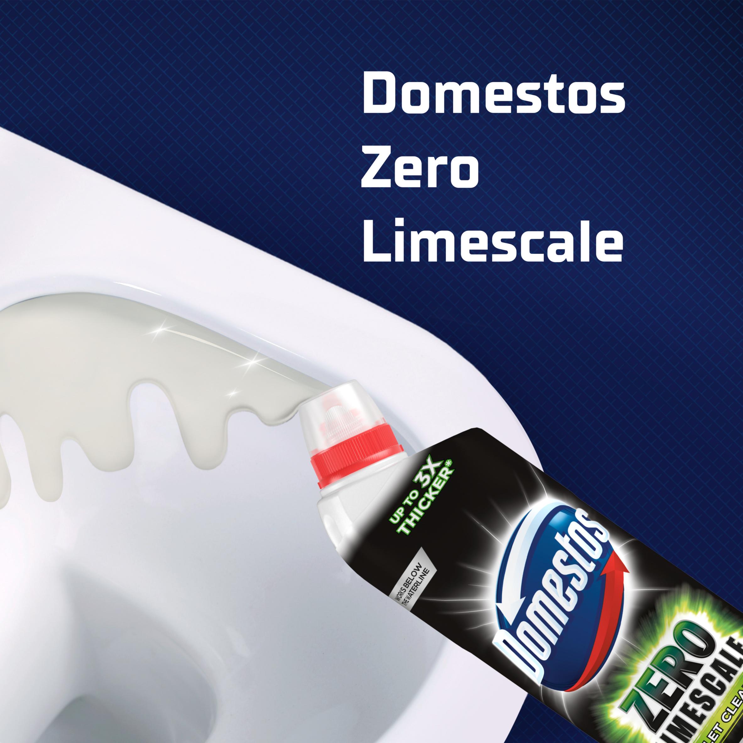 Domestos toilet cleaner Zero Limescale Lime 750ml, imported from the UK