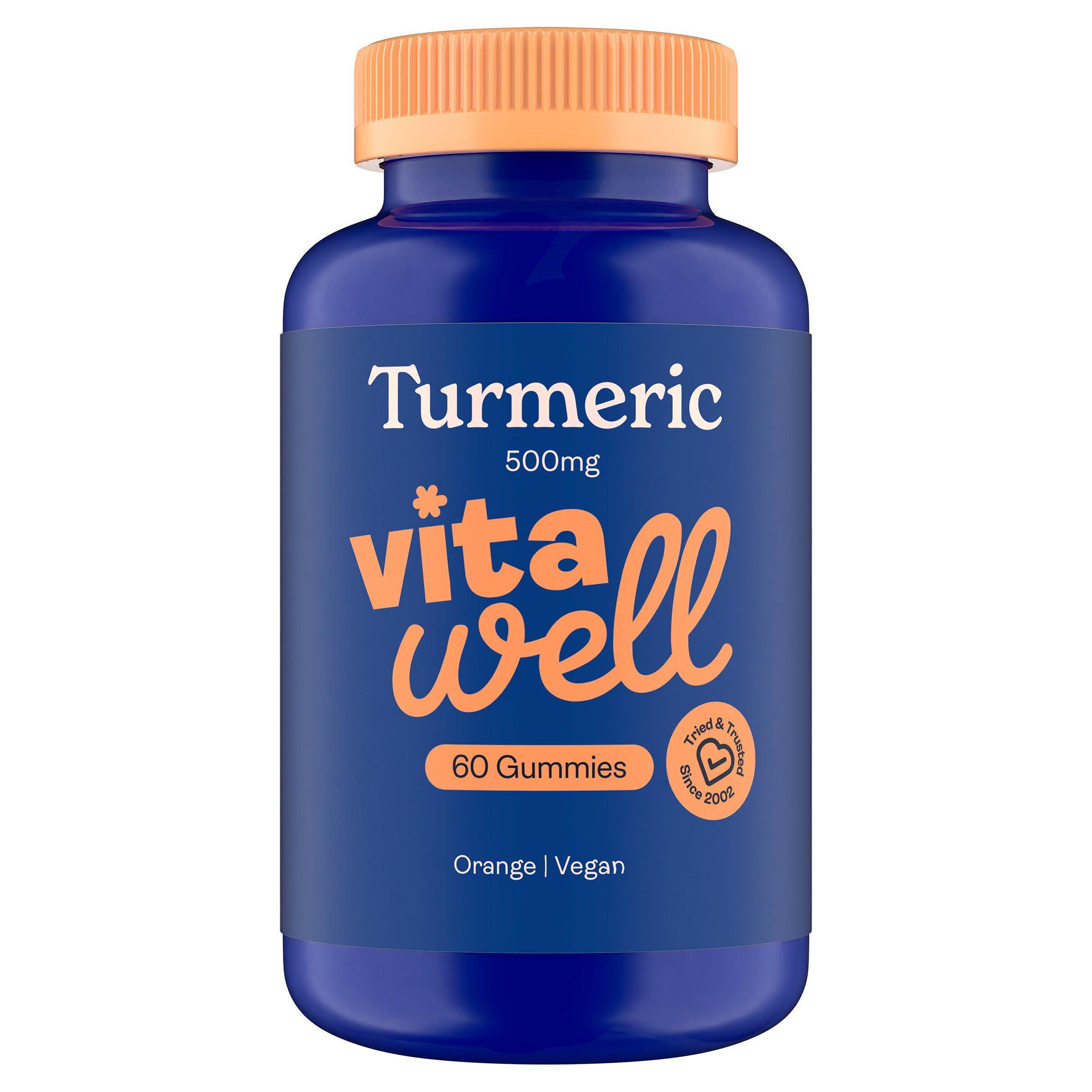 Vitawell turmeric orange gummies 60 count - British product