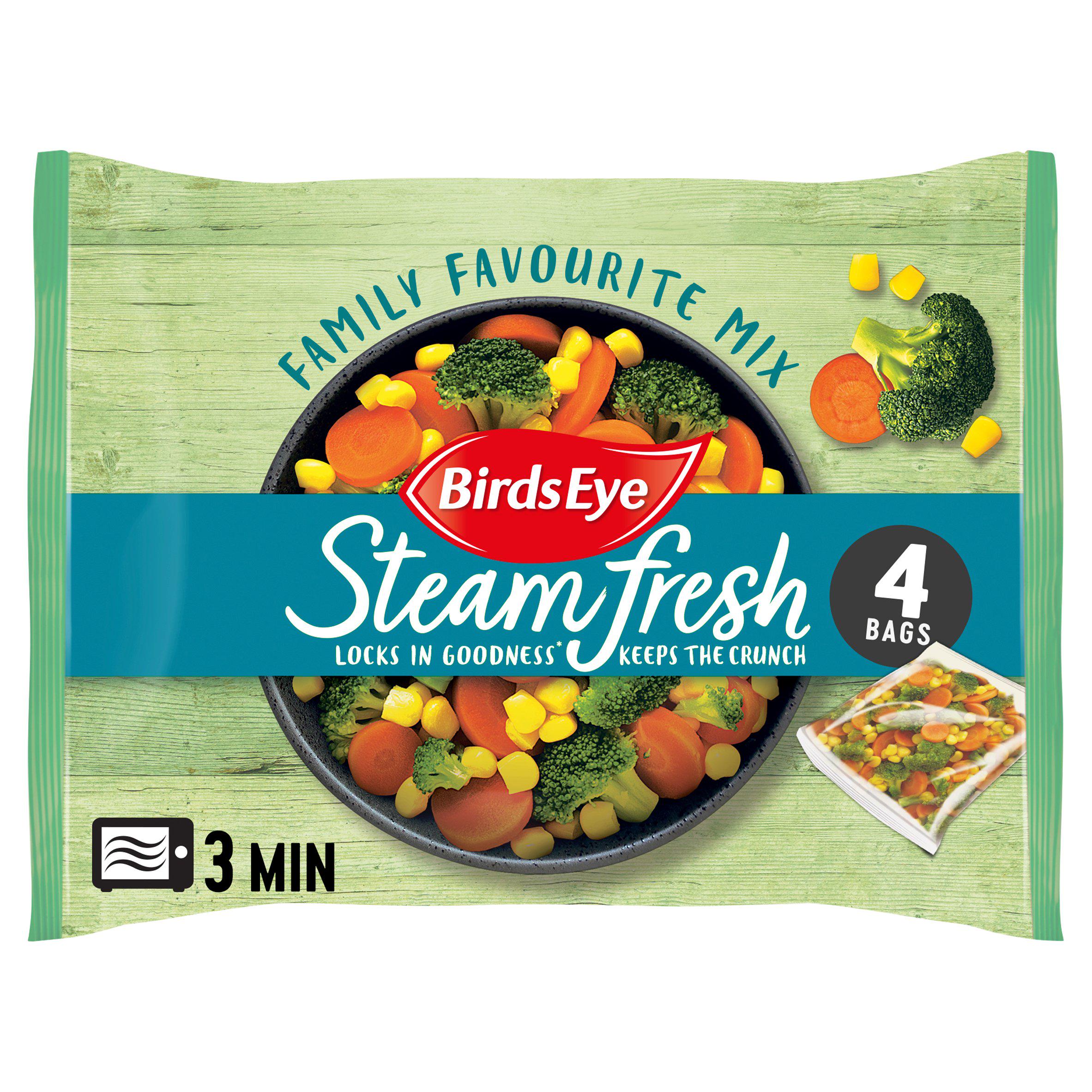 Birds Eye Steamfresh Family Favourites Steam Bags x4 540g GOODS Sainsburys   