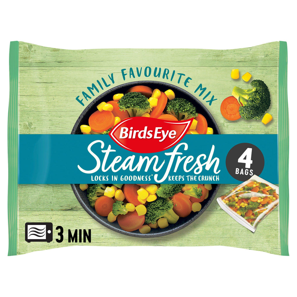 Birds Eye Steamfresh Family Favourites Steam Bags x4 540g