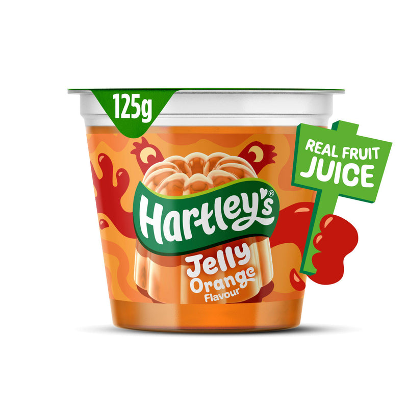 Hartley's orange flavoured jelly pot 125g (British brand)
