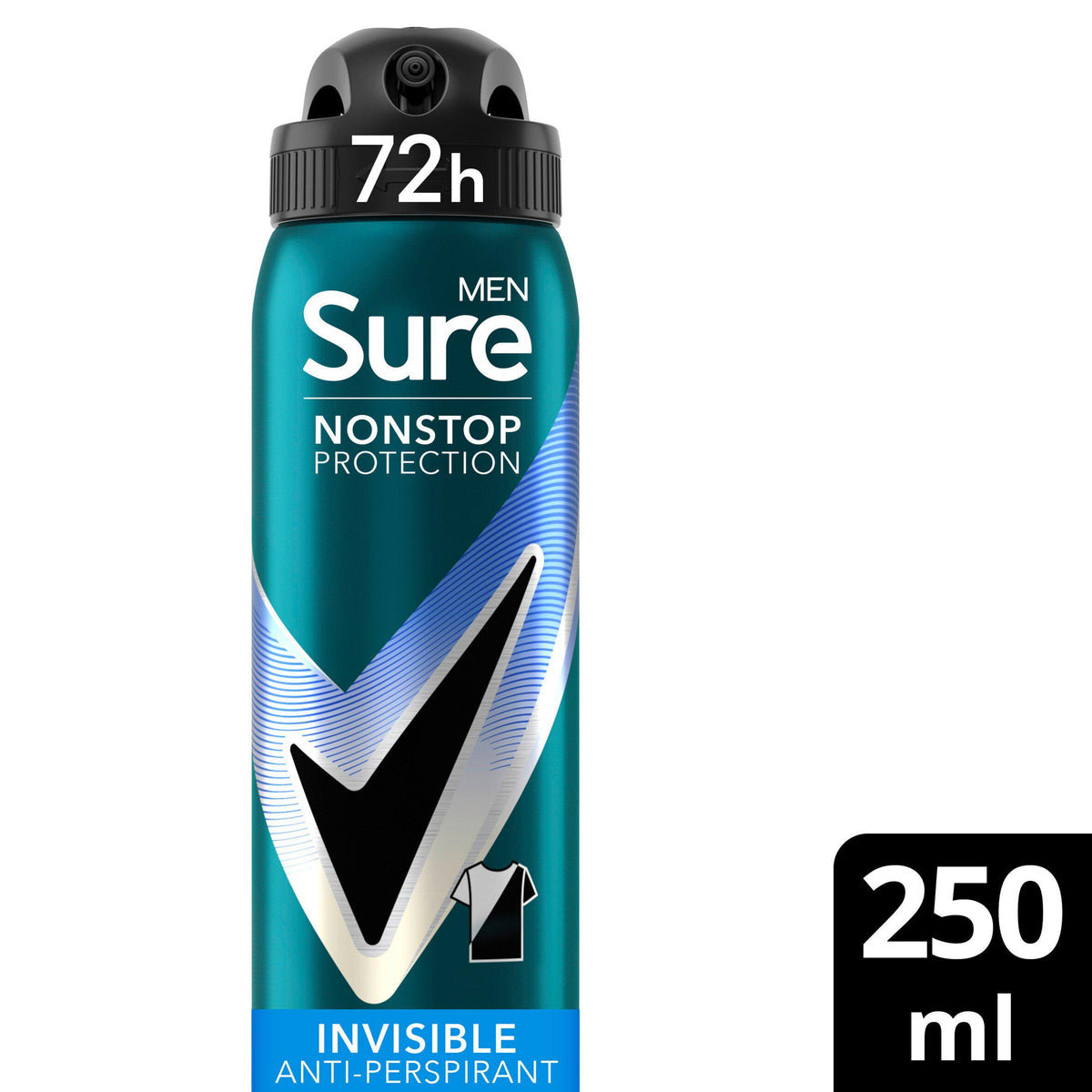 Sure antiperspirant deodorant Invisible Ice Fresh 250ml, UK version