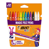 Bic felt pens Kids Colour & Erase Magic pack of 12, imported from the UK