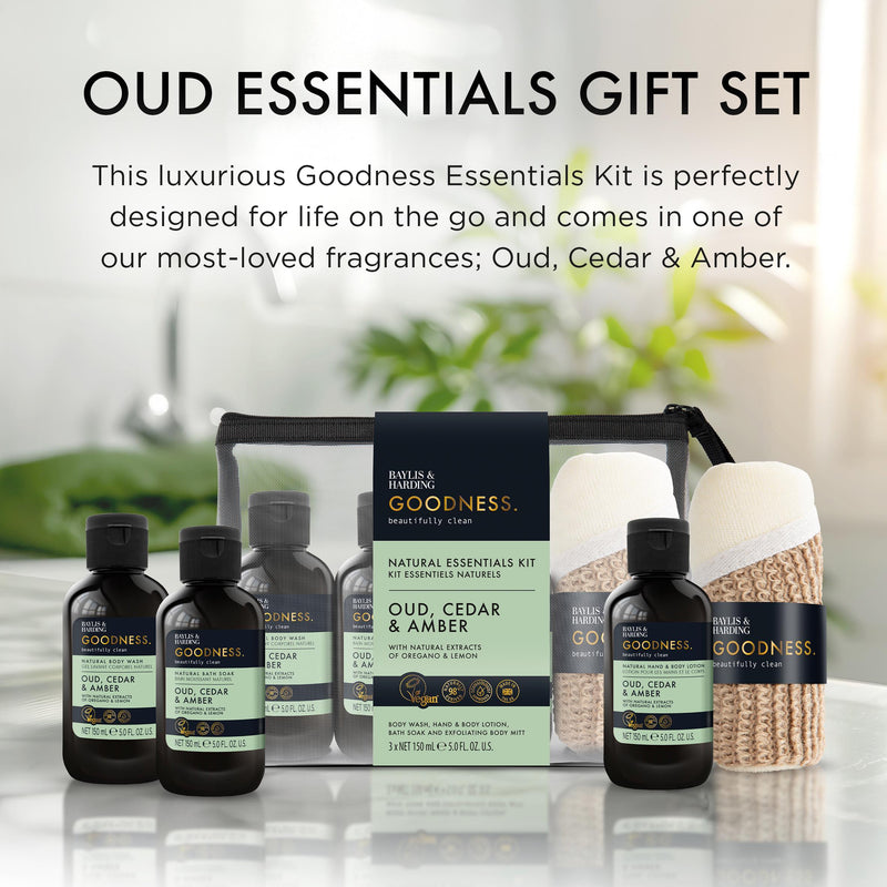 Baylis & Harding Oud Cedar Amber Gift Set - British product