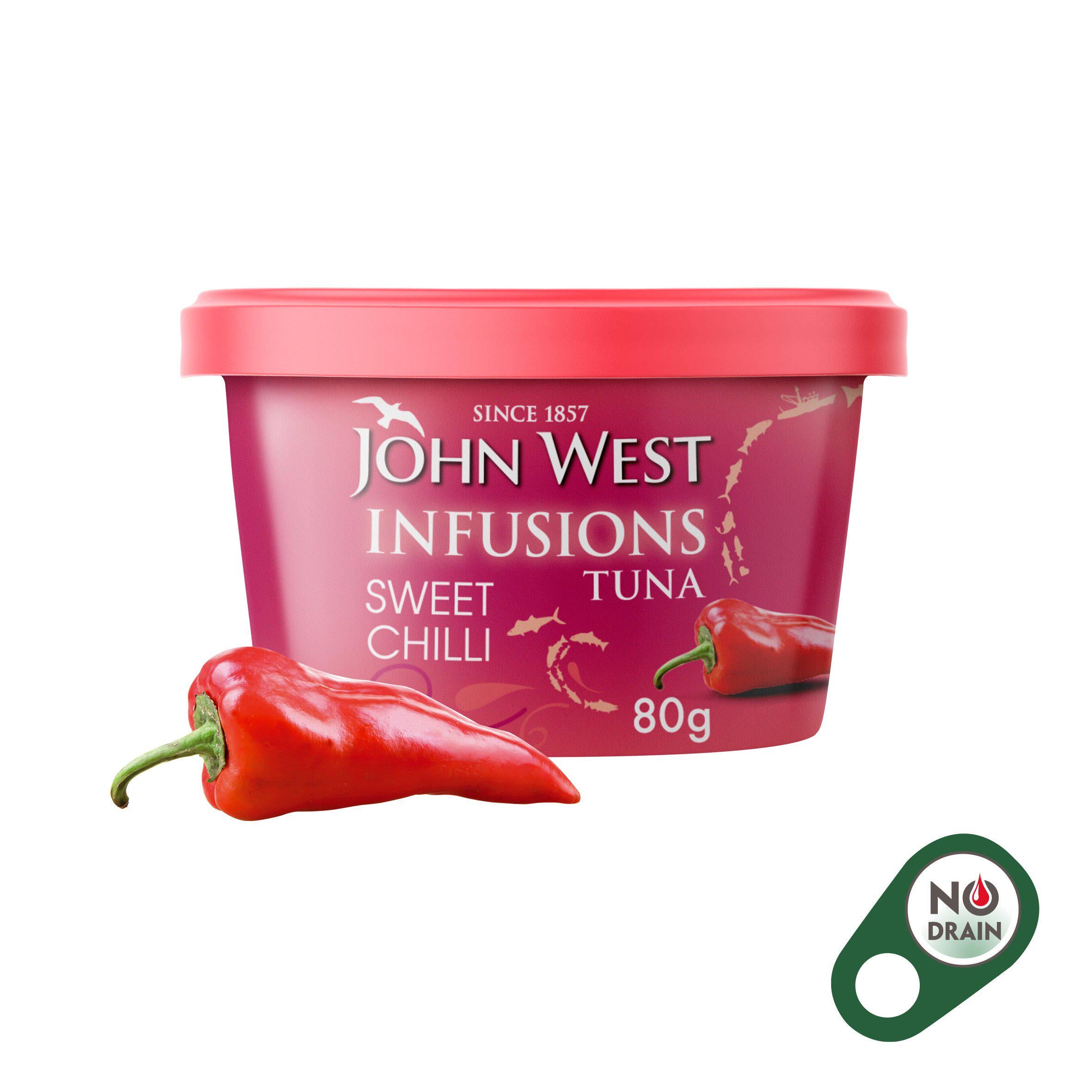 John West Sweet Chilli Tuna Infusions 80g, UK version