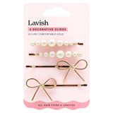 Lavish decorative hair slides set of 4, UK version