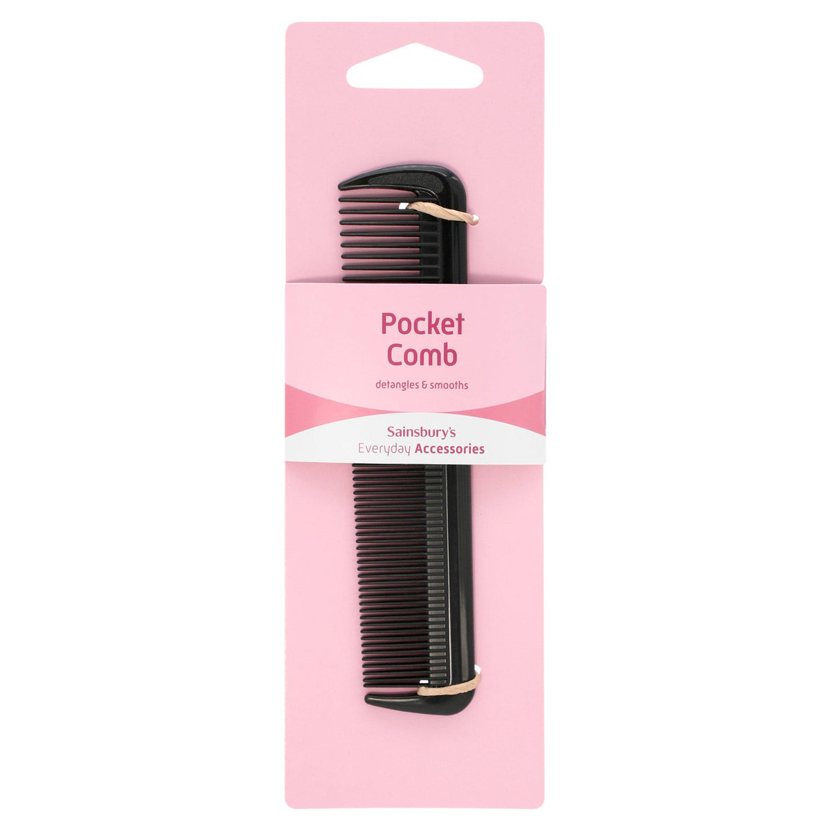 Sainsbury's Basics pocket comb for fine hair - British product