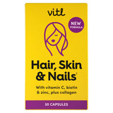Vitl Hair Skin Nails Marine Collagen Capsules x30 Pack (British brand)