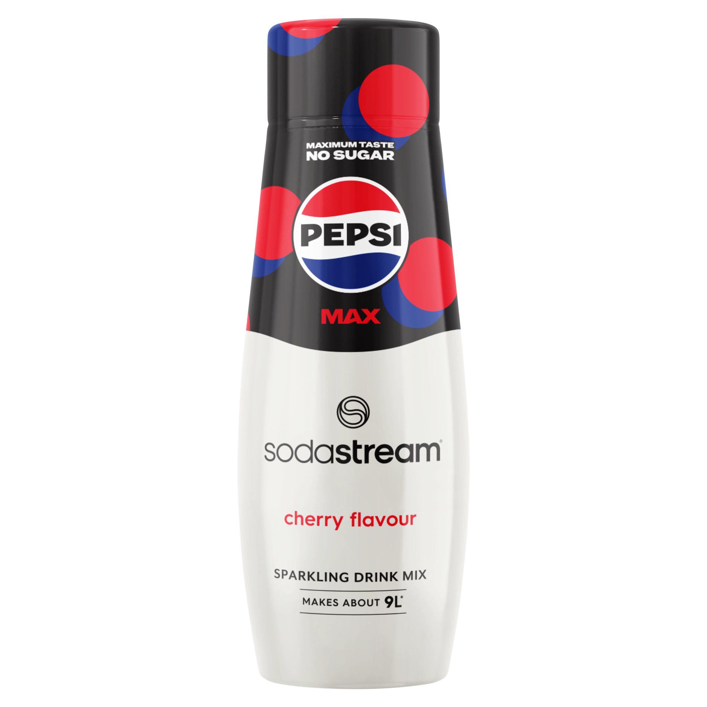 Pepsi Max cherry flavoured drink syrup 440ml, imported from the UK