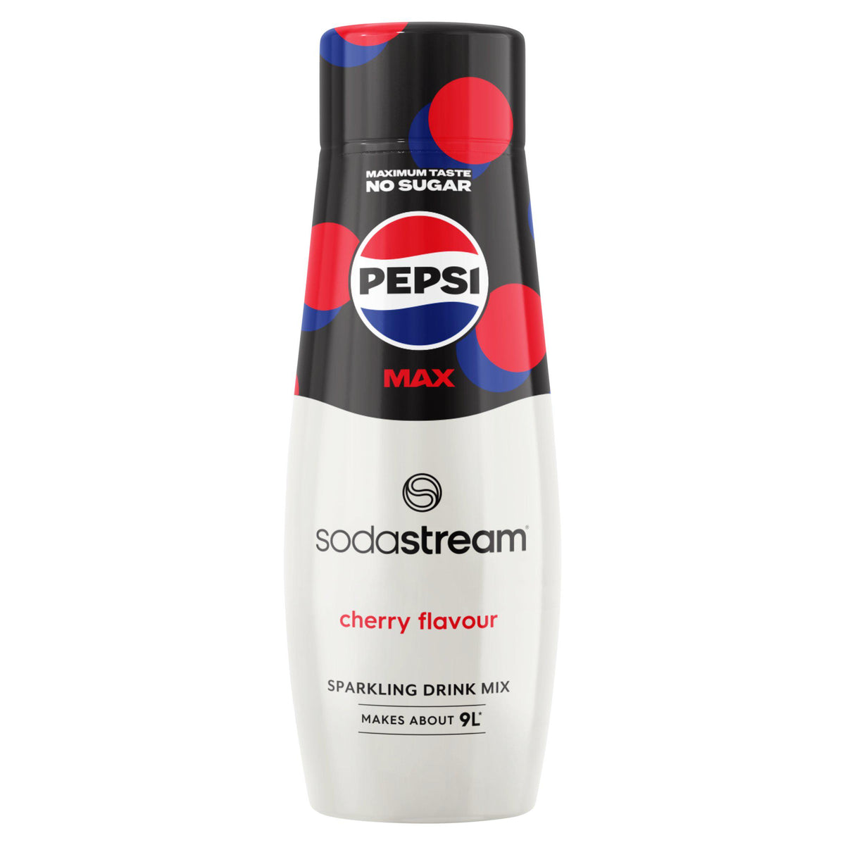 Pepsi Max cherry flavoured drink syrup 440ml, imported from the UK