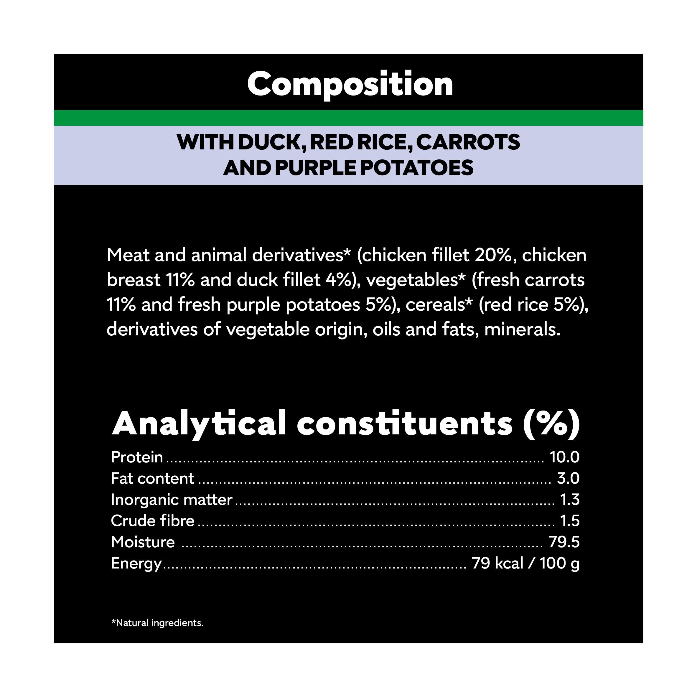 Cesar Fresh Bowl wet dog food duck rice carrots 85g - British product