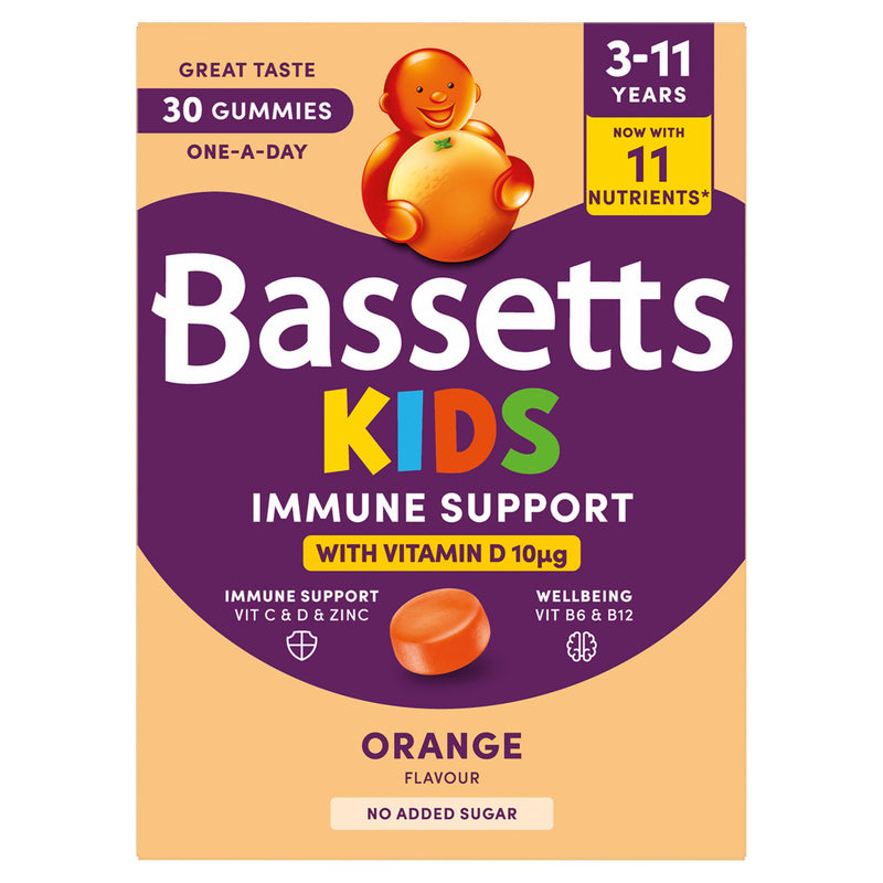 Bassetts kids orange multivitamin gummies 30 count (British brand)