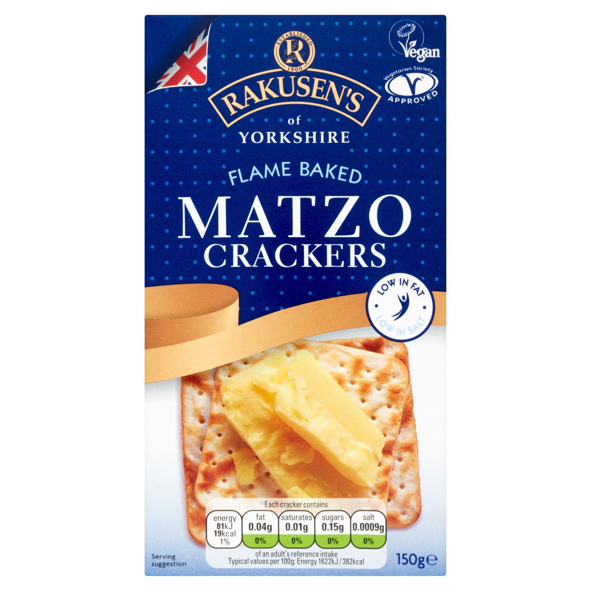 Rakusen's Matzos Crackers 150g, UK version