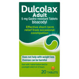 Dulcolax Adult Constipation Relief Laxative Tablets 20 - British product