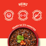 Heinz Chilli Black Beans Mexican Style 250g, UK version