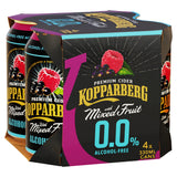 Kopparberg 0.0% alcohol free mixed fruit cider 4 x 330ml - British product