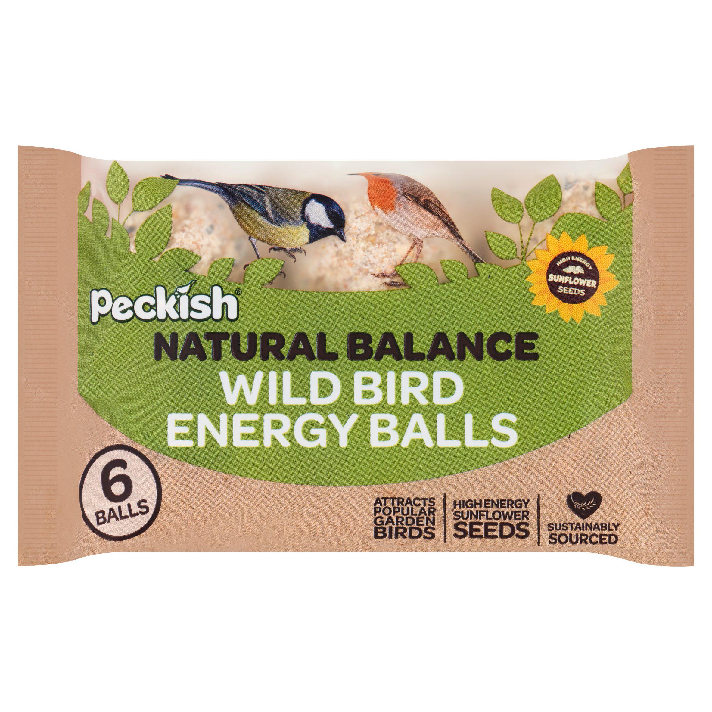 Peckish Natural Balance wild bird energy balls 6x80g - British product