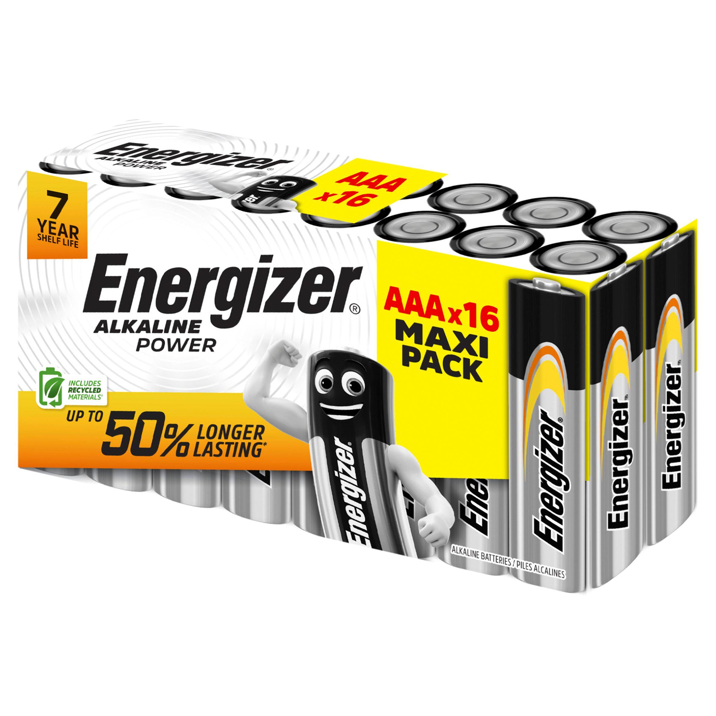 Energizer Alkaline Power AAA batteries 16-pack - British product