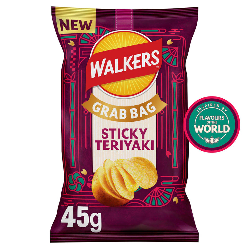 Walkers crisps sticky teriyaki flavour 45g, UK version