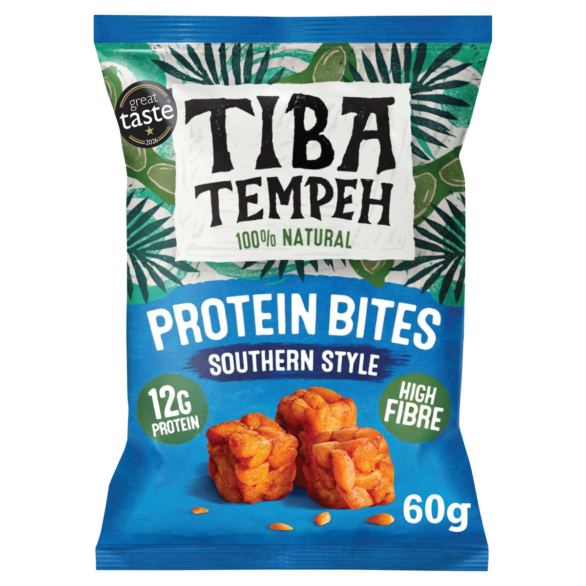Tiba Tempeh Southern Style tempeh bites 60g (British brand)