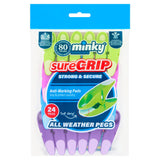Minky Sure Grip Clothes Pegs Pack of 24, imported from the UK