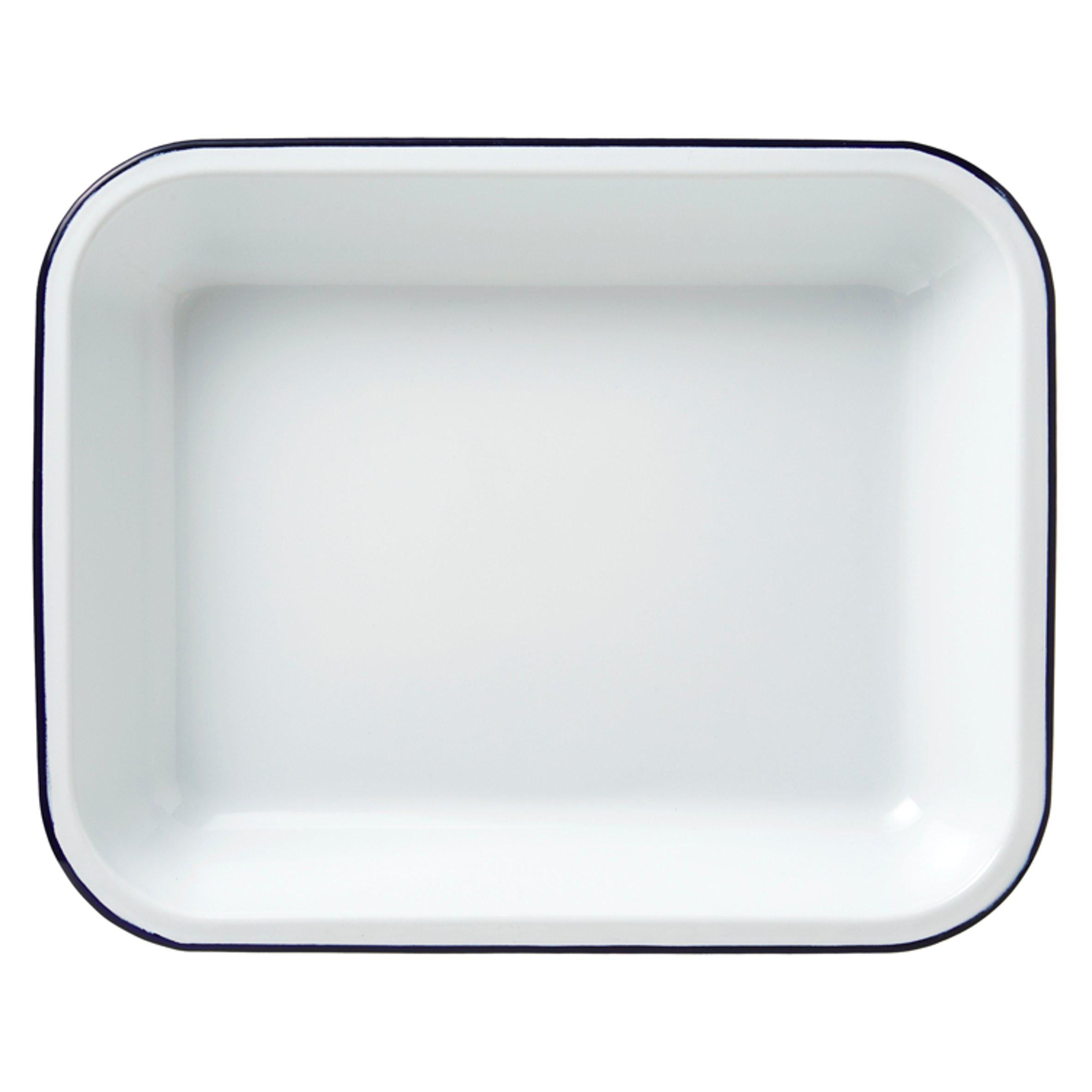 Falcon Rectangular Enamel Roaster 37cm Blue - British product