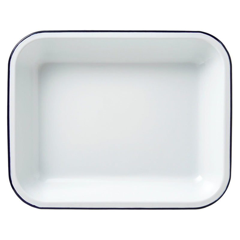 Falcon Rectangular Enamel Roaster 37cm Blue - British product