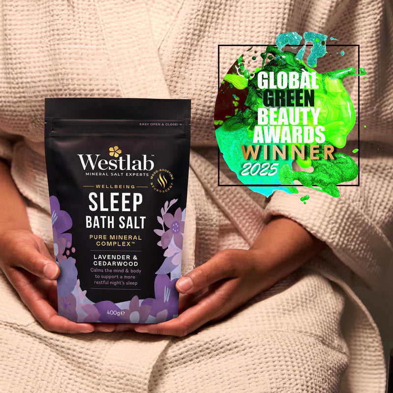 Westlab lavender cedarwood sleep wellbeing bath salt 400g - British product