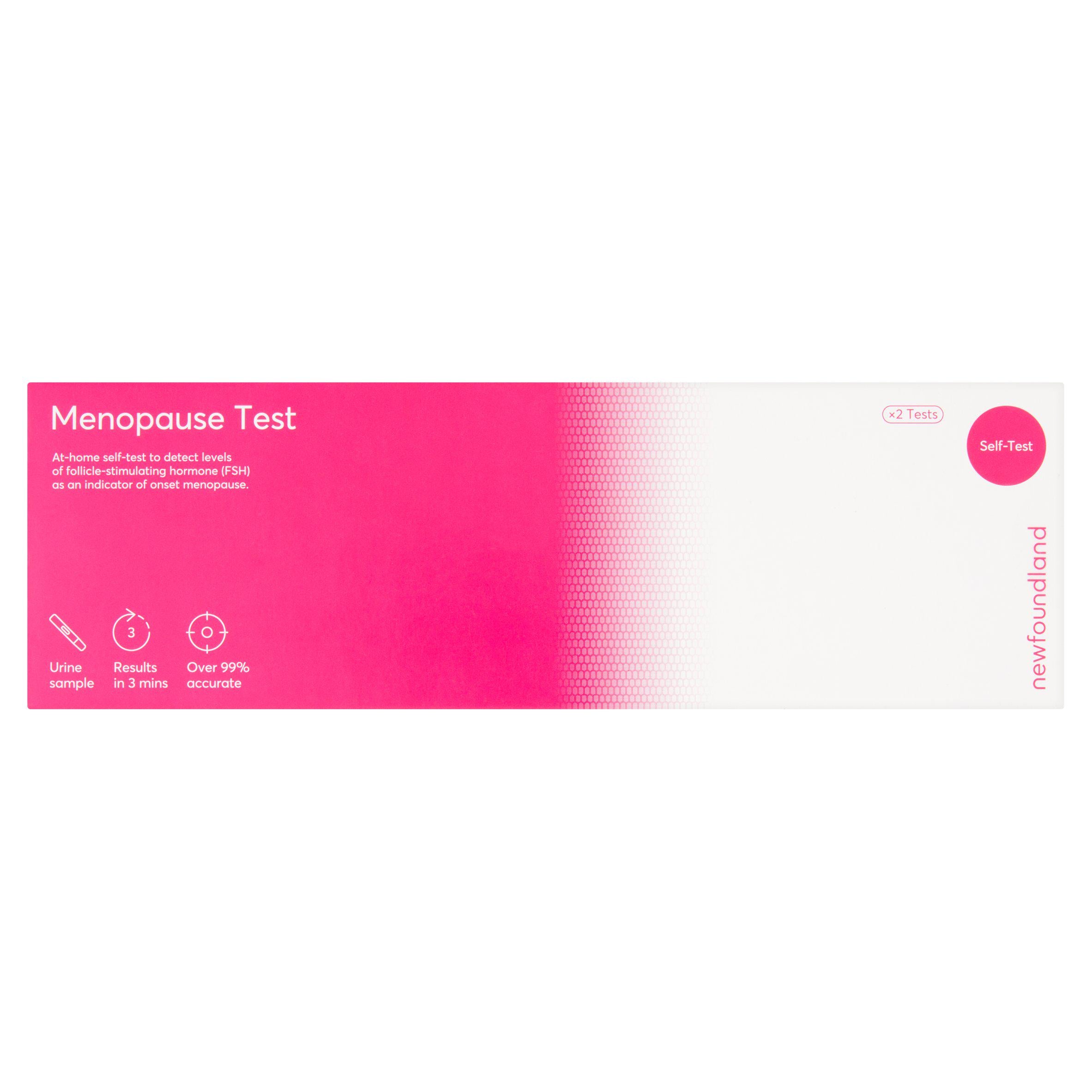 Newfoundland menopause test kit x2, imported from the UK
